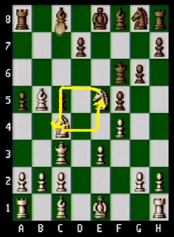 Knights defend each other.