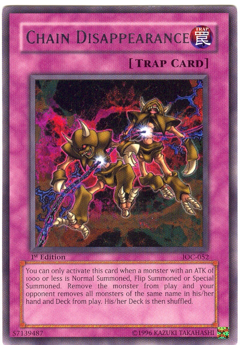 Chain Disappearance